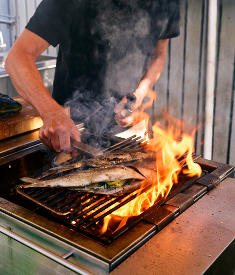 Outdoor Kitchen Charcoal Grill