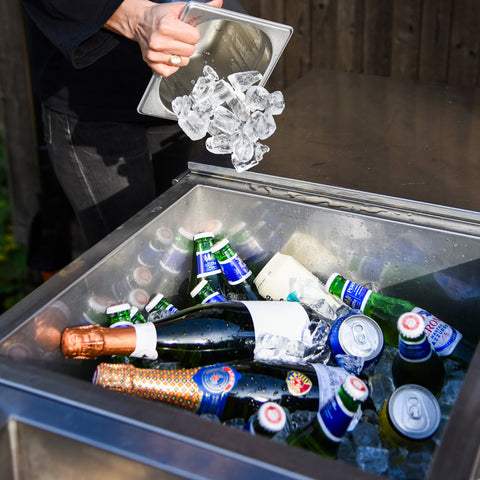 L-Shaped Outdoor Kitchen