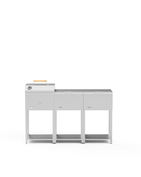 Outdoor kitchen designed with modules