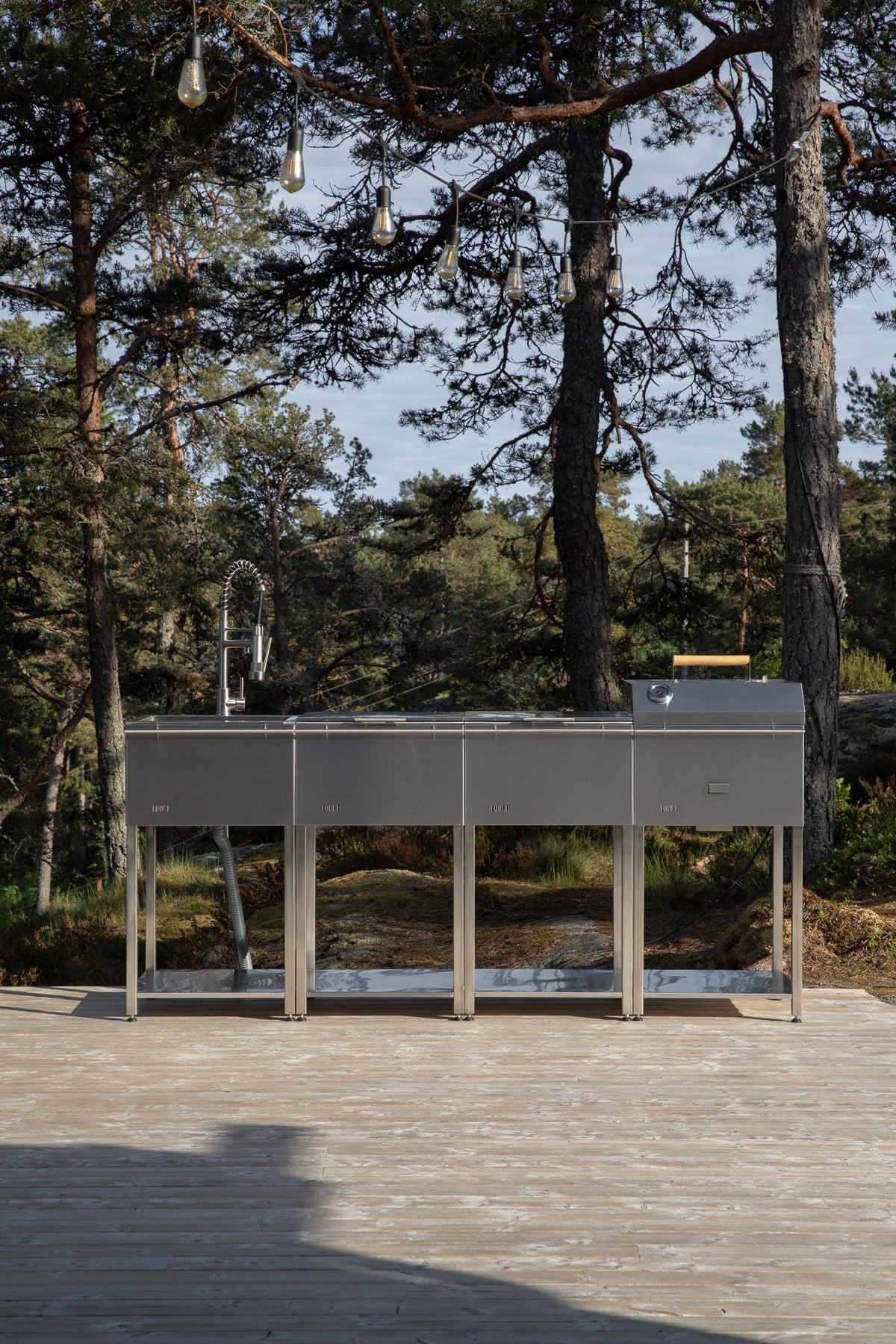Long Outdoor Sink Station